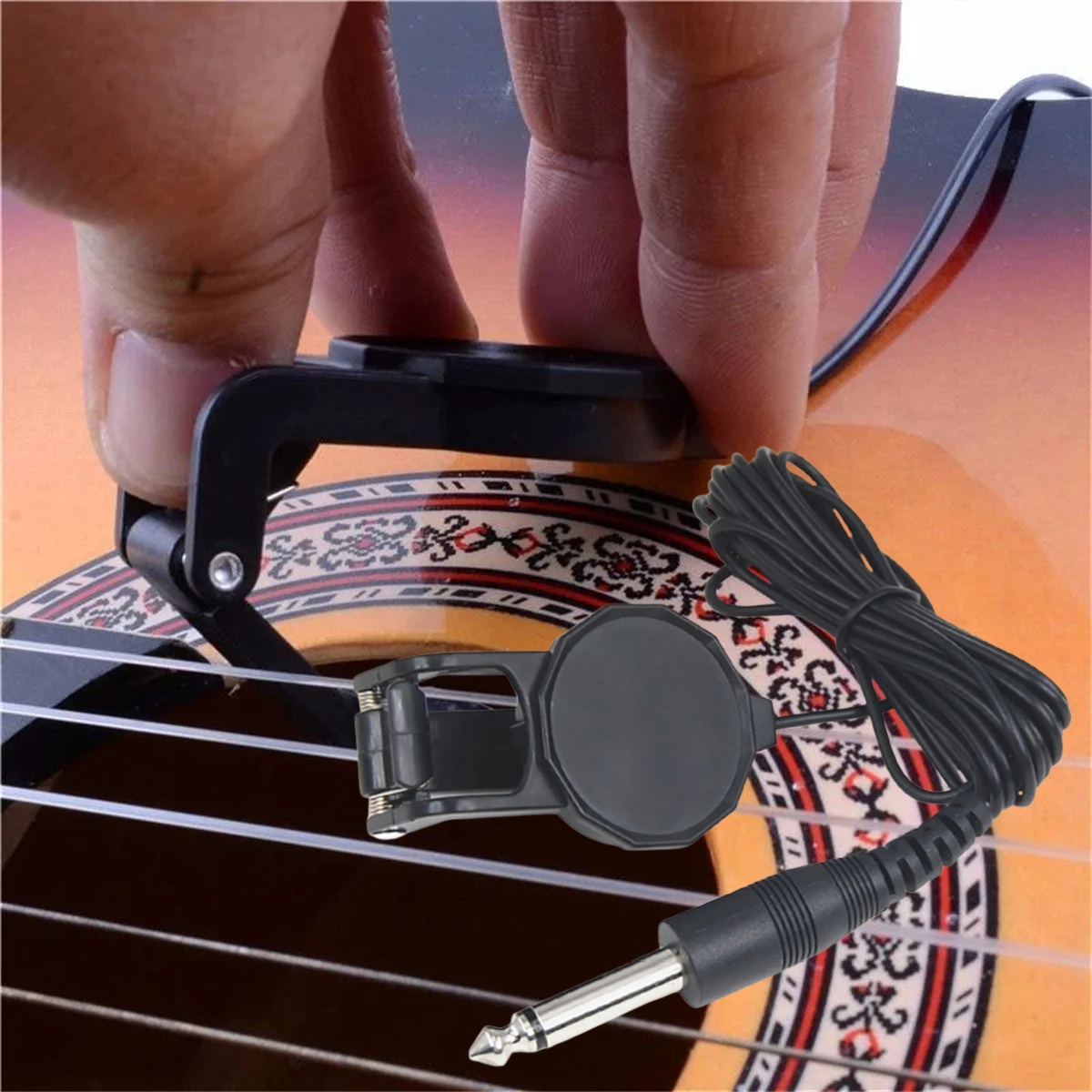 Musical Instrument In English - Pickup con clip jack audio/trasduttore pickup