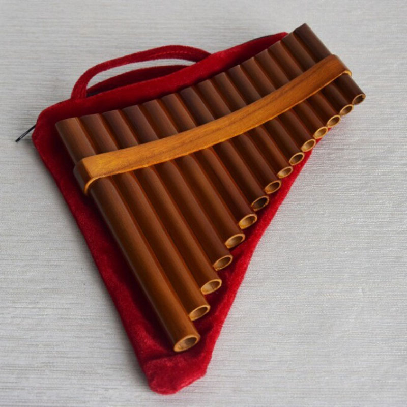 Musical Instrument Pipe - Panflauto in bambù a 15 canne,