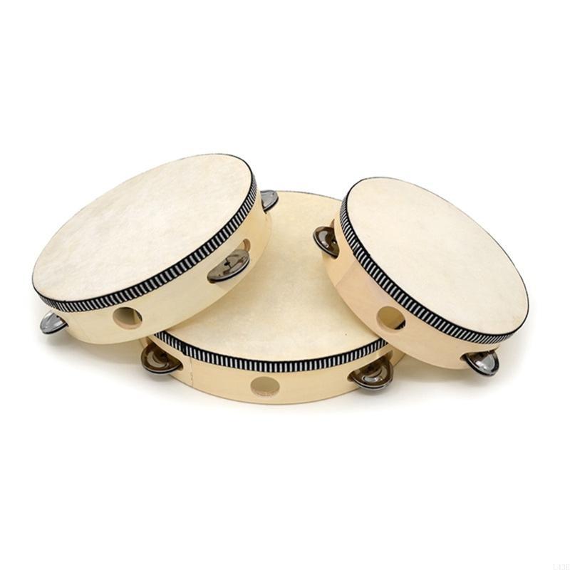 Tambourine Hand Drum - Tamburo in legno a tamburello portatile