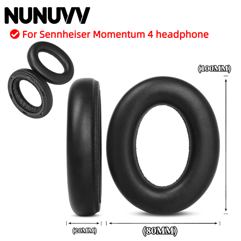 Sennheiser Headphone Momentum 4 - Cuscinetti auricolari NUNUVV con fibbia in