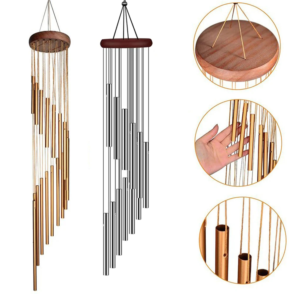 Wind Chime Tubular - 12 campanelli eolici in tubo di