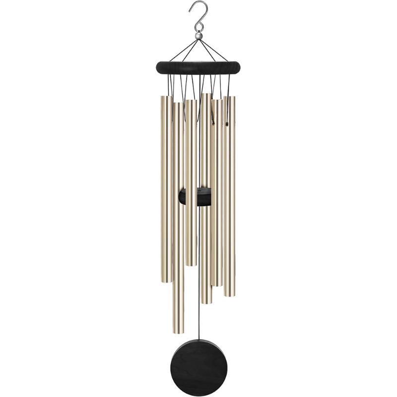Wind Chime Tubular - Campanello a vento con targhetta ottagonale