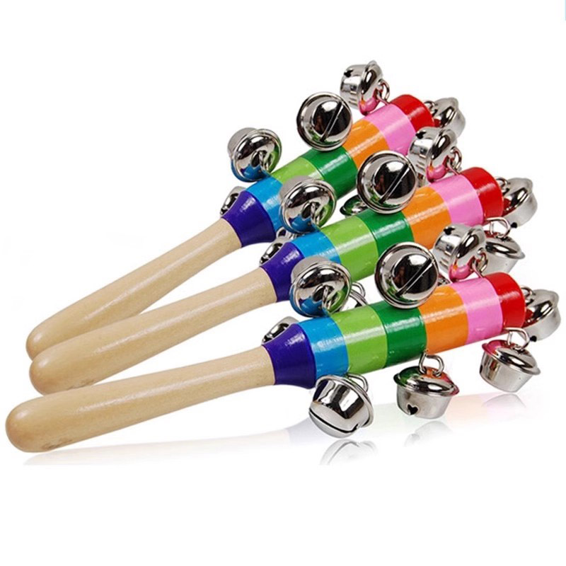 5PCS Jingle in legno Campane a - Musical Instrument For Toddlers recensione e prezzo