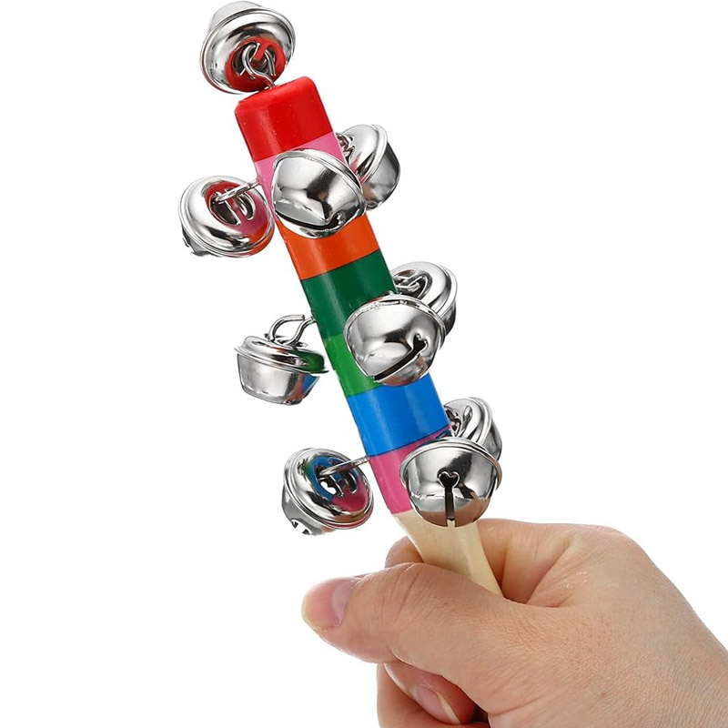 5PCS Jingle in legno Campane a - Musical Instrument For Toddlers recensione e prezzo