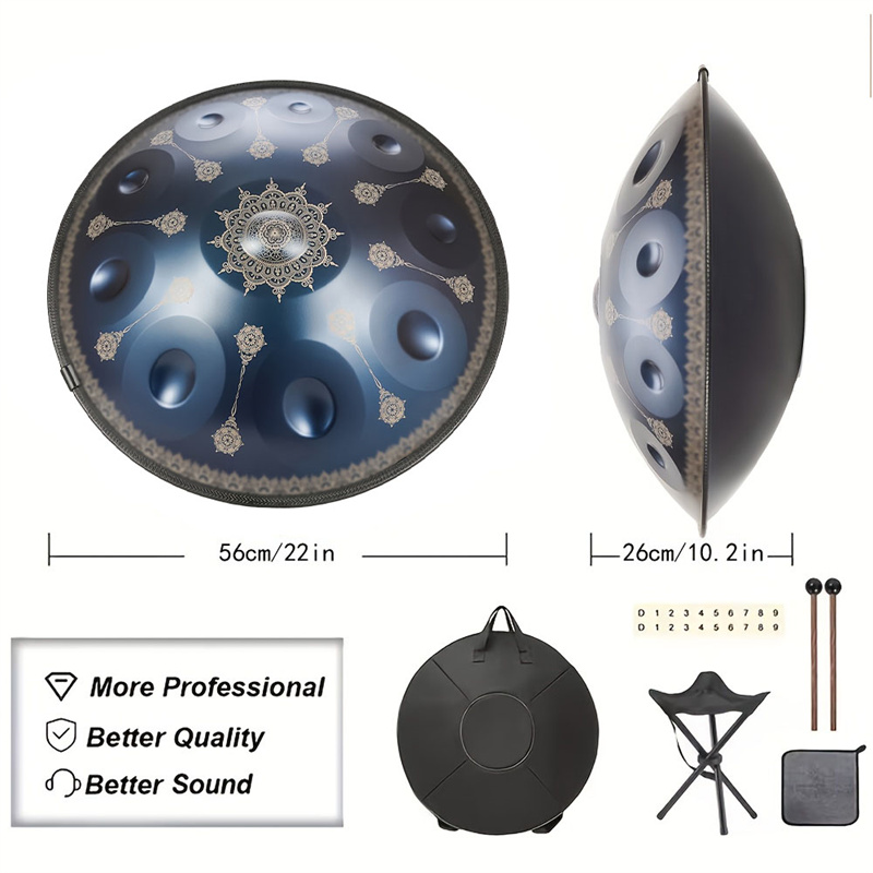 Handpan a 10 note da 22 pollic - Musical Instrument Bag recensione e prezzo