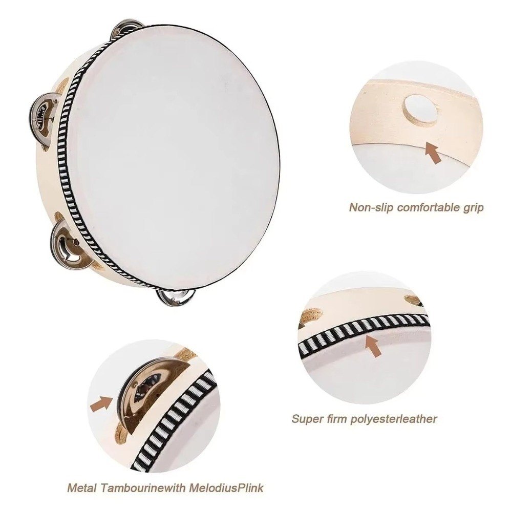 Tamburo a Mano da 4/6/8/10 Pol - Tambourine Hand Drum recensione e prezzo