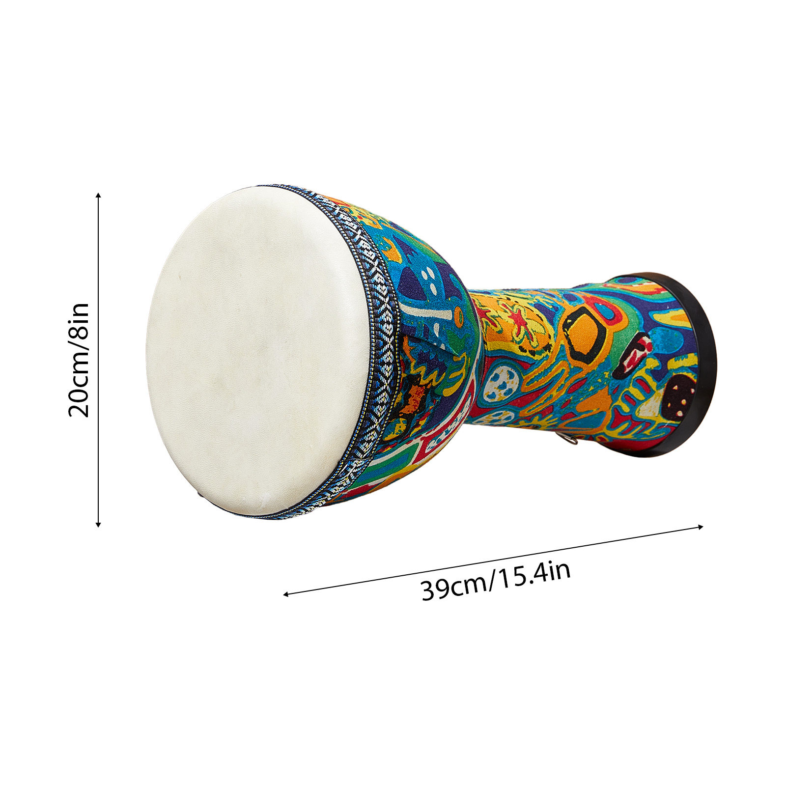 Tamburo africano da 8 pollici, - Djembe Hand Drum recensione e prezzo