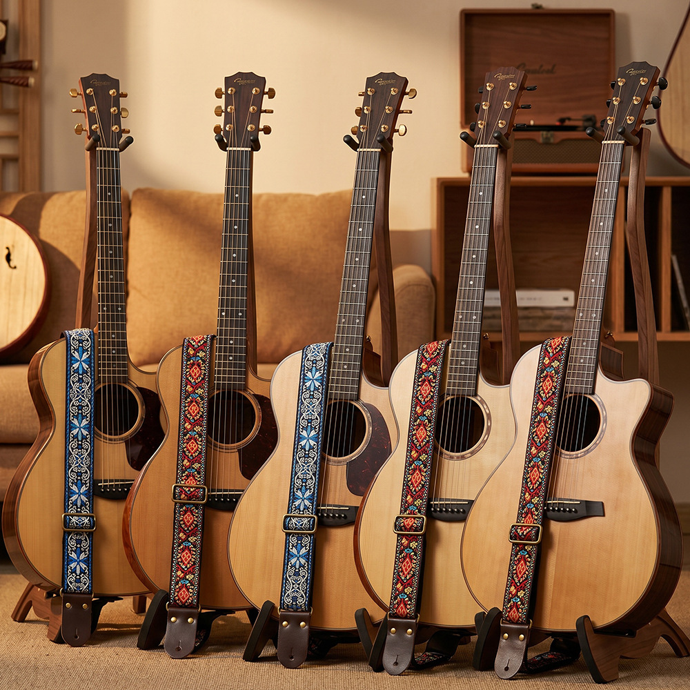 Tracolla per Chitarra Ricamata - Musical Instrument In English recensione e prezzo