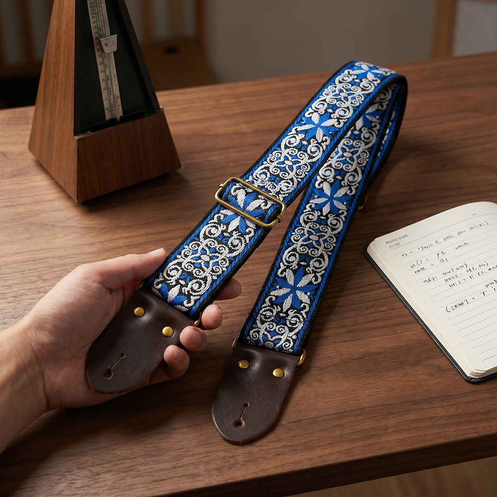Tracolla per Chitarra Ricamata - Musical Instrument In English recensione e prezzo
